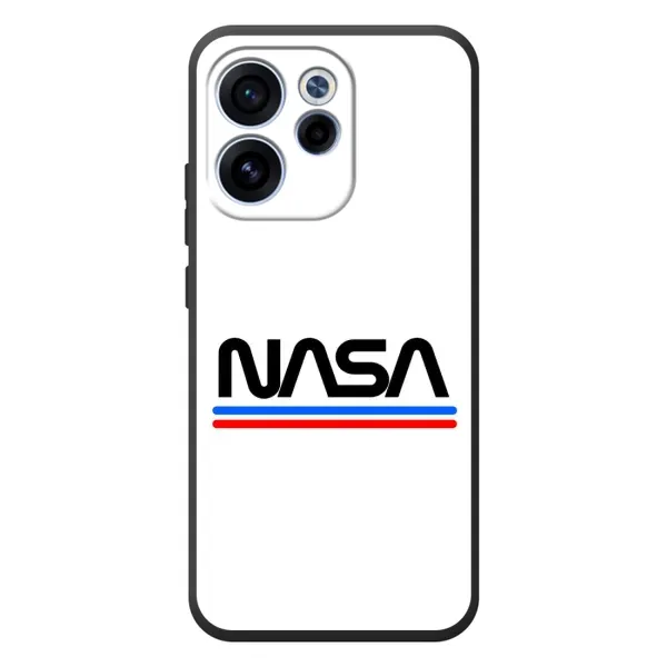 Чехол с рисунком «NASA на белом фоне» для OPPO Reno 15F Чехол с рисунком «NASA на белом фоне» для OPPO Reno 15F