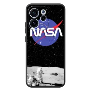 Силиконовый бампер с принтом "Наса" на OPPO Reno 15F (Nasa на луне)