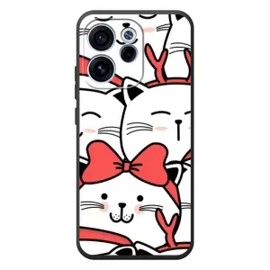 Бампер з зображенням Котиків для OPPO Ꙇeno 15F (Новорічні котики)