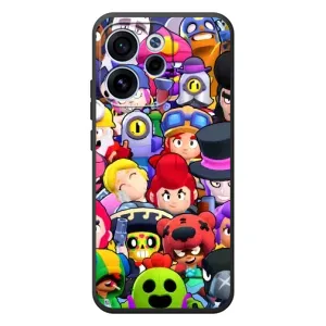 Силиконовый Чехол на OPPO Reno 15F с картинкой Brawl Stars (Персонажи)