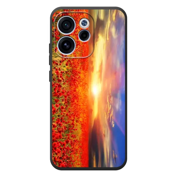Чехол с рисунком «Поле тюльпанов» для OPPO Reno 15F Чехол с рисунком «Поле тюльпанов» для OPPO Reno 15F