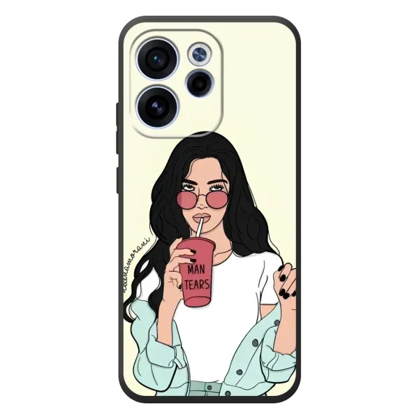 Чехол с рисунком «С напитком» для OPPO Reno 15F Чехол с рисунком «С напитком» для OPPO Reno 15F