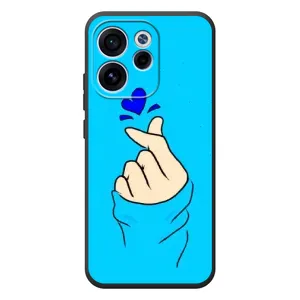 Чехлы (Знак сердечка) на OPPO Reno 15F (Сердце на синем)