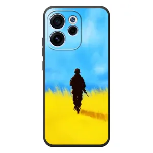 Патриотические Чехлы для OPPO Рено 15F (Солдат в поле)