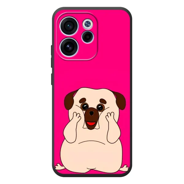Чехол с рисунком «Веселый Мопсик» для OPPO Reno 15F Чехол с рисунком «Веселый Мопсик» для OPPO Reno 15F