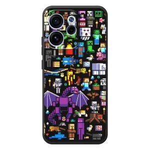 Чохол майнкрафт для OPPO Reno 15F (Усі персонажі)