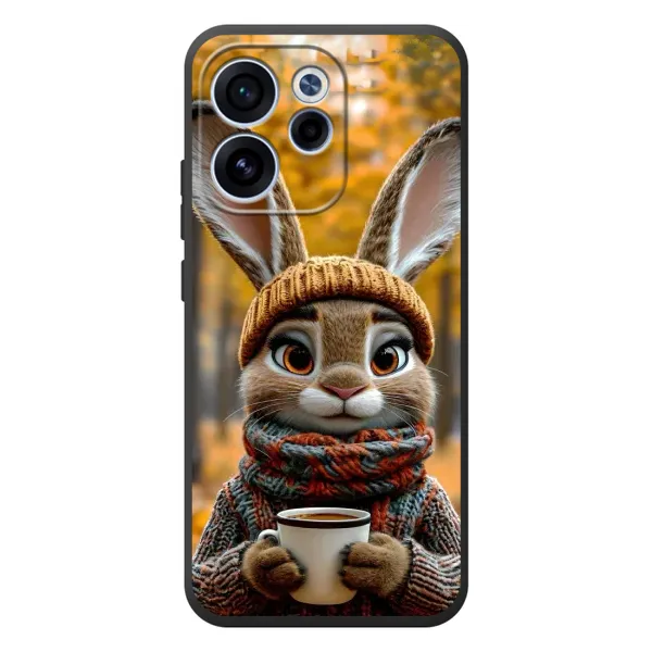 Чехол с рисунком «Зайчик с кофе» для OPPO Reno 15F Чехол с рисунком «Зайчик с кофе» для OPPO Reno 15F