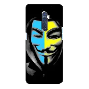 Чехол с Украинской символикой на Оппо Рено 2 (Анонимус патриот)