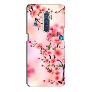 Чохол з картинкою Сакури на Oppo Reno 2 (Метелики на сакурі)
