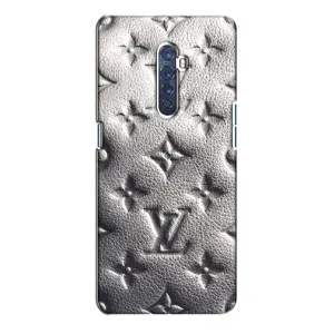 Текстурный Чехол Louis Vuitton для Оппо Рено 2 (Бежевый ЛВ)