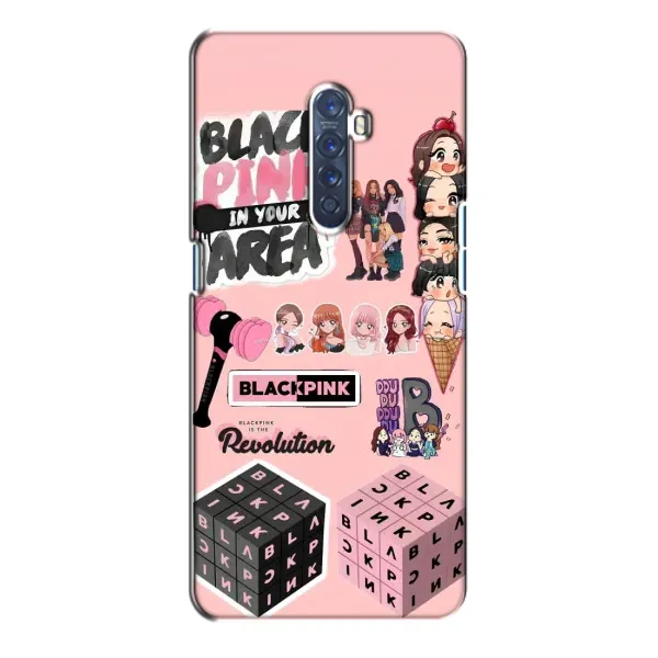 Чехол с рисунком «BLACK PINK коллаж» для OPPO Reno 2