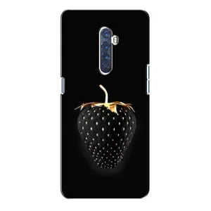 Чехол с изображением вкусной еды для Oppo Reno 2 (Чёрная клубника)