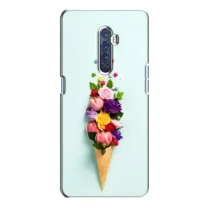 Чохли з тематикою "КВІТИ" на Oppo Reno 2 (Квітка-морозиво)