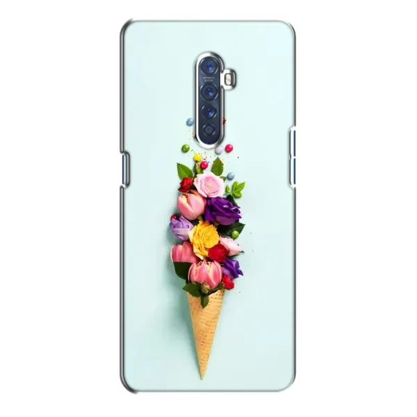 Чехол с рисунком «Цветок-мороженное» для OPPO Reno 2 Чехол с рисунком «Цветок-мороженное» для OPPO Reno 2