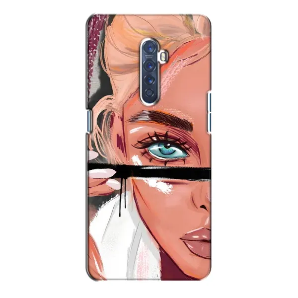 Чехол с рисунком «Девушка и ресницы» для OPPO Reno 2 Чехол с рисунком «Девушка и ресницы» для OPPO Reno 2
