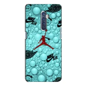 Силиконовый Чехол Nike Air Jordan на Оппо Рено 2 (Джордан Найк)