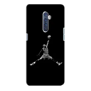 Силиконовый Чехол Nike Air Jordan на Оппо Рено 2 (Джордан)