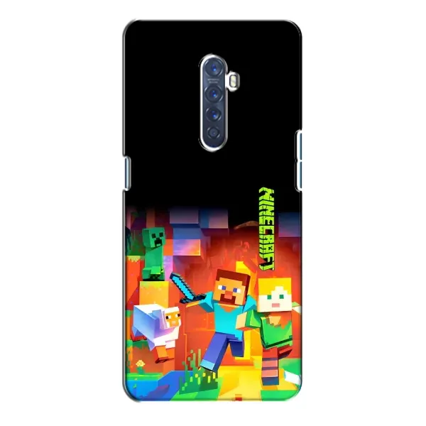 Чехол с рисунком «Герой Майнкрафт» для OPPO Reno 2