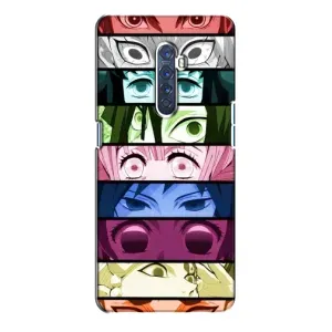 Силиконовые чехлы с глазами Anime для Оппо Рено 2 (Глаза Хашира)