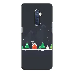 Силіконовий бампер на різдво для Oppo Reno 2 (Місто зимове)