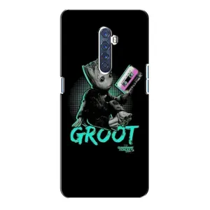Чехол Супергерои Марвел на Оппо Рено 2 (Groot)