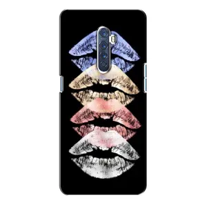 Чехол Стильные девушки на Oppo Reno 2 (Губы)