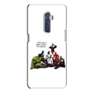 Чехлы для Oppo Reno 2 (Для Христиан) (Иисус супергерой)