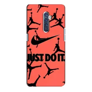 Силиконовый Чехол Nike Air Jordan на Оппо Рено 2 (Just Do It)