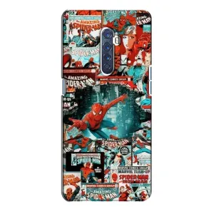 Чехол Супергерой Человека Паука на Oppo Reno 2 (Комиксы Человек Паук)