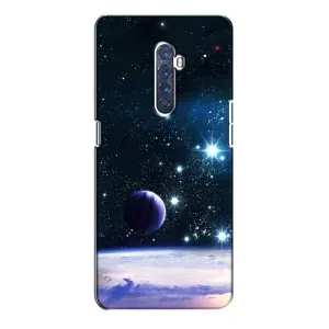 Чехол (ТПУ) с планетами на Oppo Reno 2 (Космический вид)