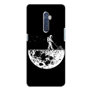 Силиконовый Чехол с принтом "Космонавты" на Oppo Reno 2 (Космонавт)