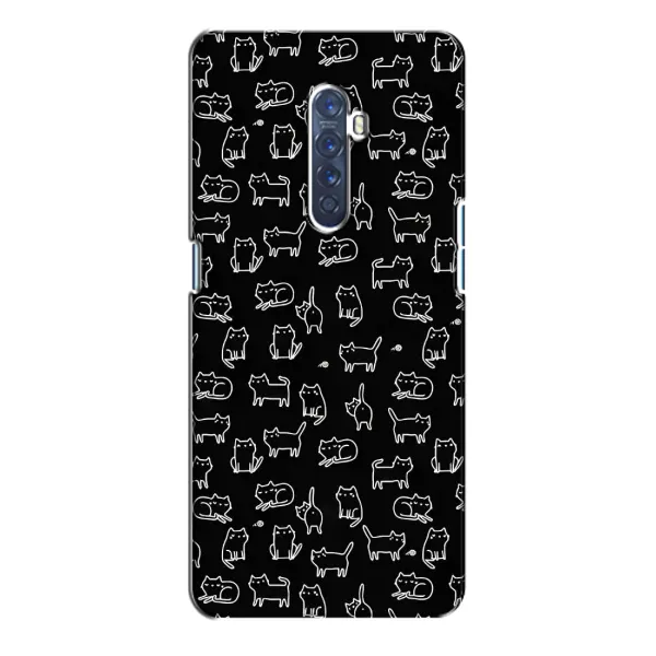 Чехол с рисунком «Котики на черном» для OPPO Reno 2 Чехол с рисунком «Котики на черном» для OPPO Reno 2