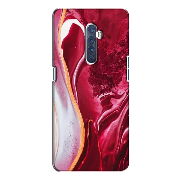 Чехол с рисунком «Красный мрамор» для OPPO Reno 2 Чехол с рисунком «Красный мрамор» для OPPO Reno 2
