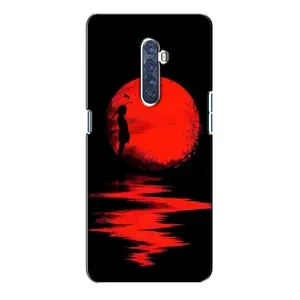 Летний Чехол на Oppo Reno 2 (Красный Закат)