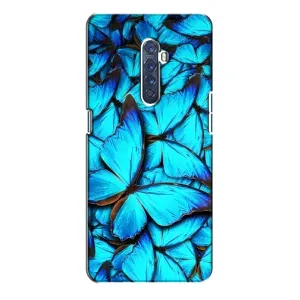 Силиконовый бампер с картинкой животных для Oppo Reno 2 (Крылья бабочек)