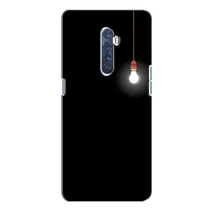 Чохол з картинками на чорному фоні для Oppo Reno 2 (Лампочка)