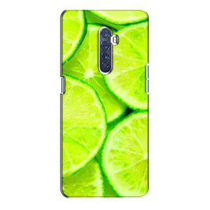 Чехол с изображением вкусной еды для Oppo Reno 2 (Лайм)