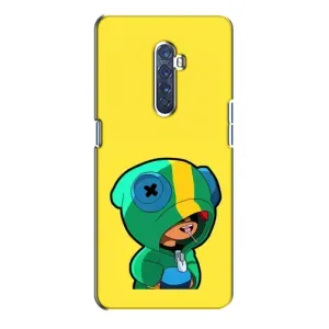 Чехол Бравл Старс для Oppo Reno 2 (Леон (LEON))
