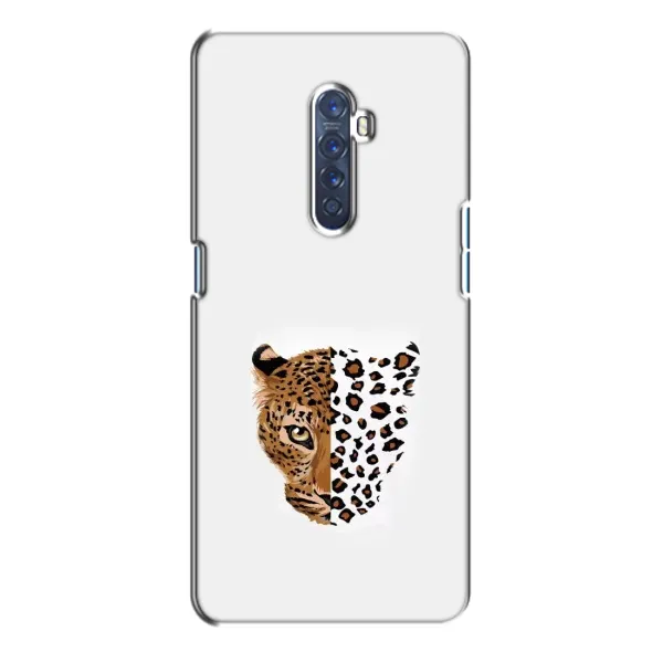 Чехол с рисунком «Леопард на белом» для OPPO Reno 2 Чехол с рисунком «Леопард на белом» для OPPO Reno 2