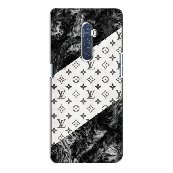 Чехол с рисунком «LV на белом» для OPPO Reno 2