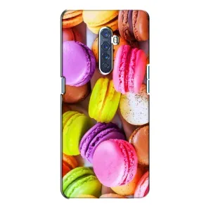 Чехол с изображением вкусной еды для Oppo Reno 2 (Макаруны)