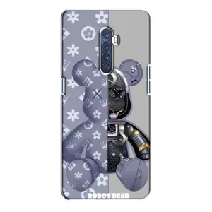 Силиконовый чехол для Oppo Reno 2 (Медведь Louis Vuitton)