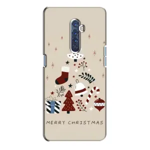 Чехол Санта Клаус для Oppo Reno 2 (Merry Christmas)