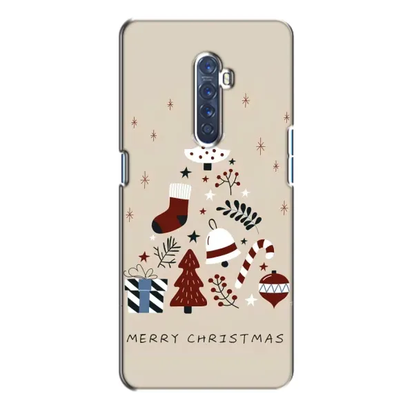 Чехол с рисунком «Merry Christmas» для OPPO Reno 2