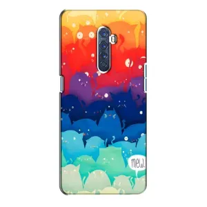 Силіконовий чохол з котиком для Oppo Reno 2 (Mew)