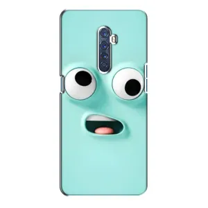 Чехол с рисунком «Забавное мятное лицо» для OPPO Reno 2