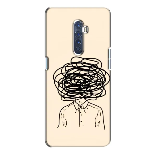 Чехол с рисунком «Мысли» для OPPO Reno 2