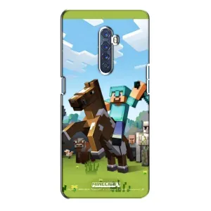 Чохли для Oppo Reno 2 (Персонажі МайнКрафт) (На коні)