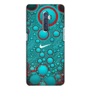 Силиконовый Чехол на Oppo Reno 2 с картинкой Nike (Найк зеленый)