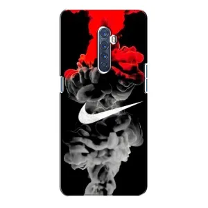 Силиконовый Чехол на Oppo Reno 2 с картинкой Nike (Nike дым)